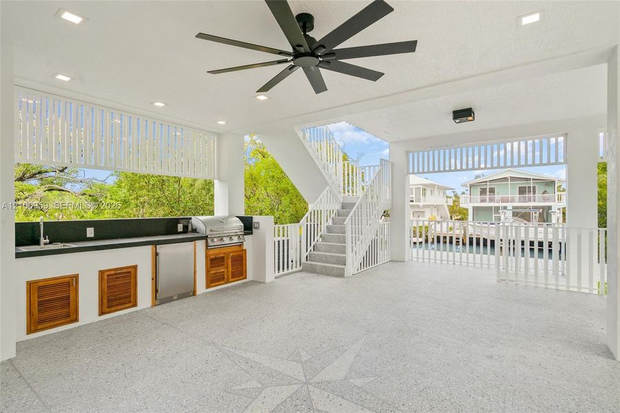 Furnished interior view inside a new home in , Key Largo (Image 14).