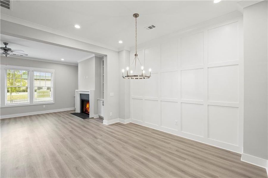 Spacious, unfurnished interior of a new home in Devin's Shire - A Kennesaw Tradition, Kennesaw (Image 33).