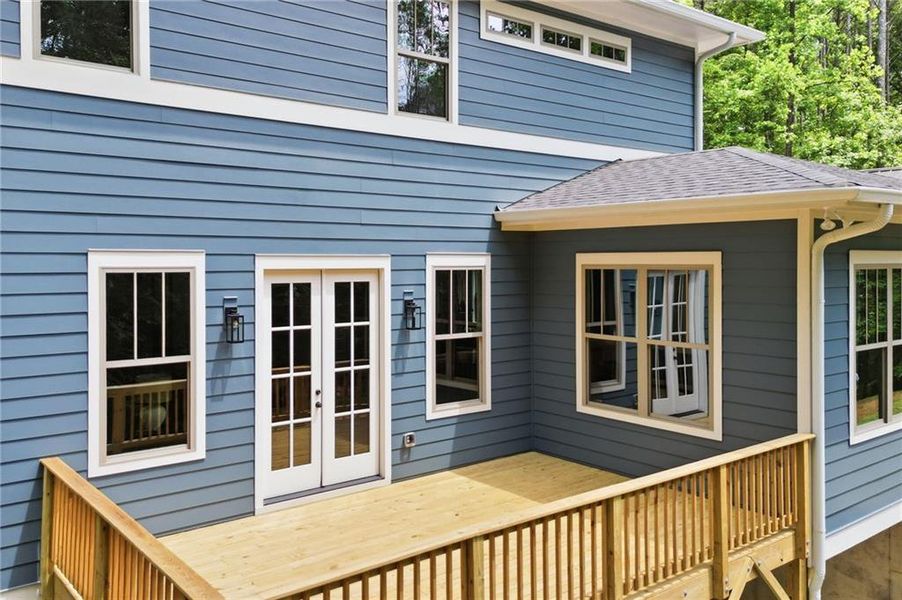 Exterior details and patio area of a home in , Holly Springs (Image 4). Exterior details and patio area of a home in , Holly Springs (Image 4).