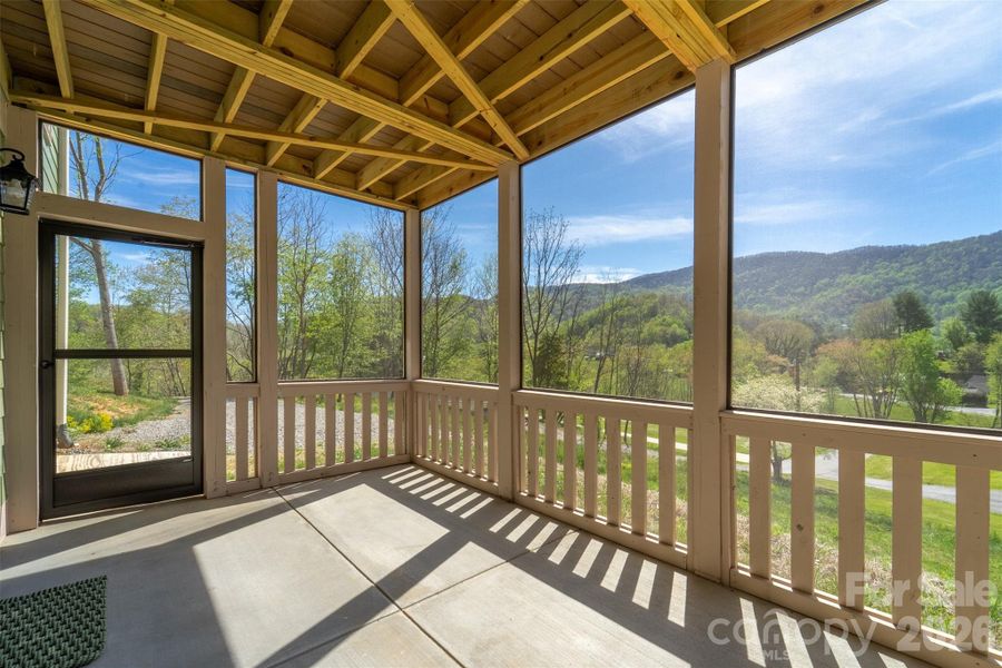 Exterior details and patio area of a home in , Waynesville (Image 22).