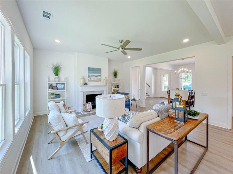 Furnished interior view inside a new home in Ashbury Commons, Powder Springs (Image 6).