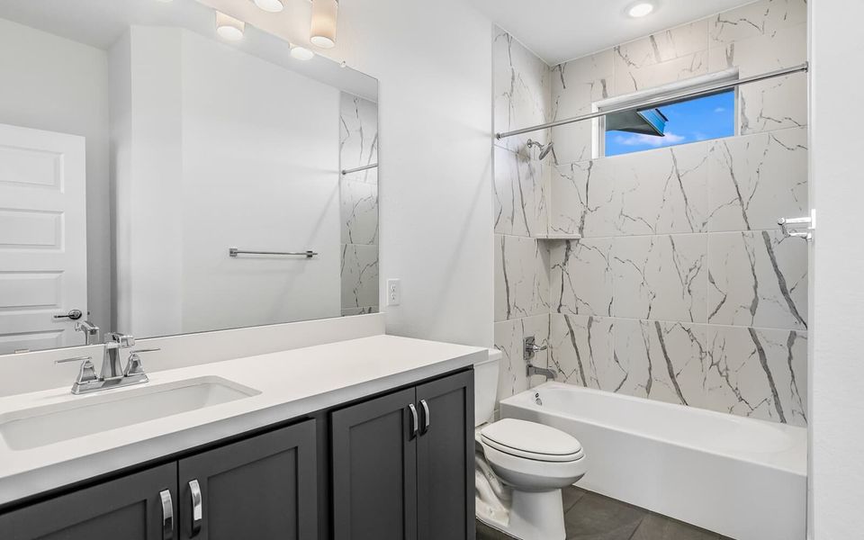 Representative furnished interior of a home built from the Howard by Brookfield Residential in Traditional Homes at Easton Park, Austin (Image 15).