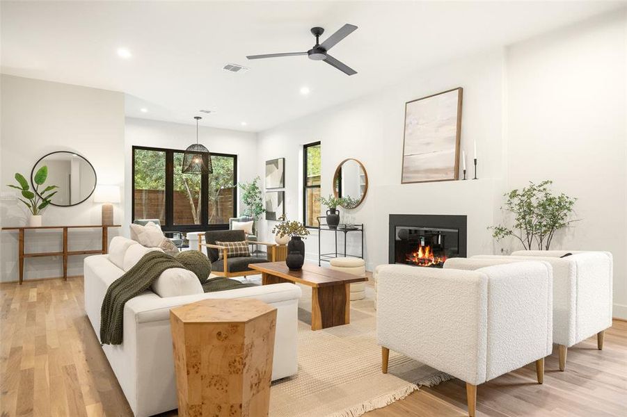 Furnished interior view inside a new home in , Dallas (Image 17). Furnished interior view inside a new home in , Dallas (Image 17).