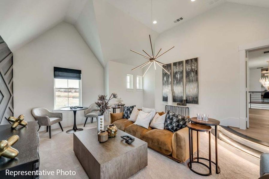 Furnished interior view inside a new home in South Pointe, Mansfield (Image 18).