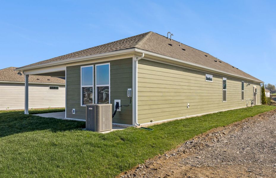 Exterior details and patio area of a home in Del Webb Southern Harmony, Murfreesboro (Image 22).