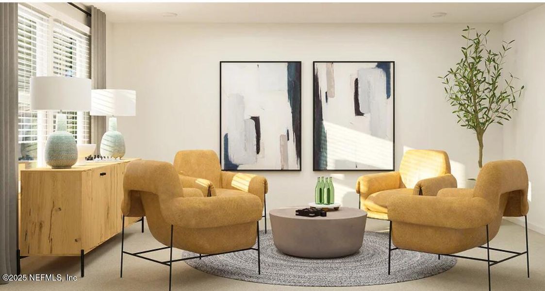 Furnished interior view inside a new home in Tributary: Tributary Royal Collection, Yulee (Image 19).