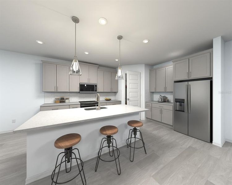 Furnished interior view inside a new home in Oakfield Trails - Signature Series, Parrish (Image 3).