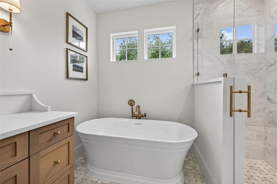 Furnished interior view inside a new home in , St. Petersburg (Image 46).