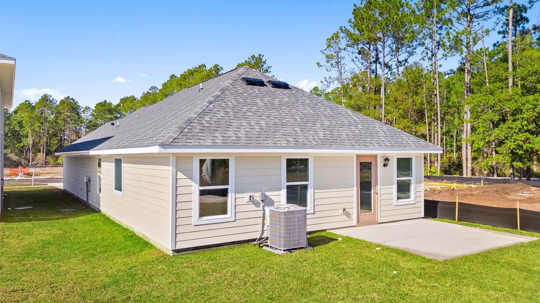 Exterior details and patio area of a home in Chateau Nemours, Port Saint Joe (Image 3).