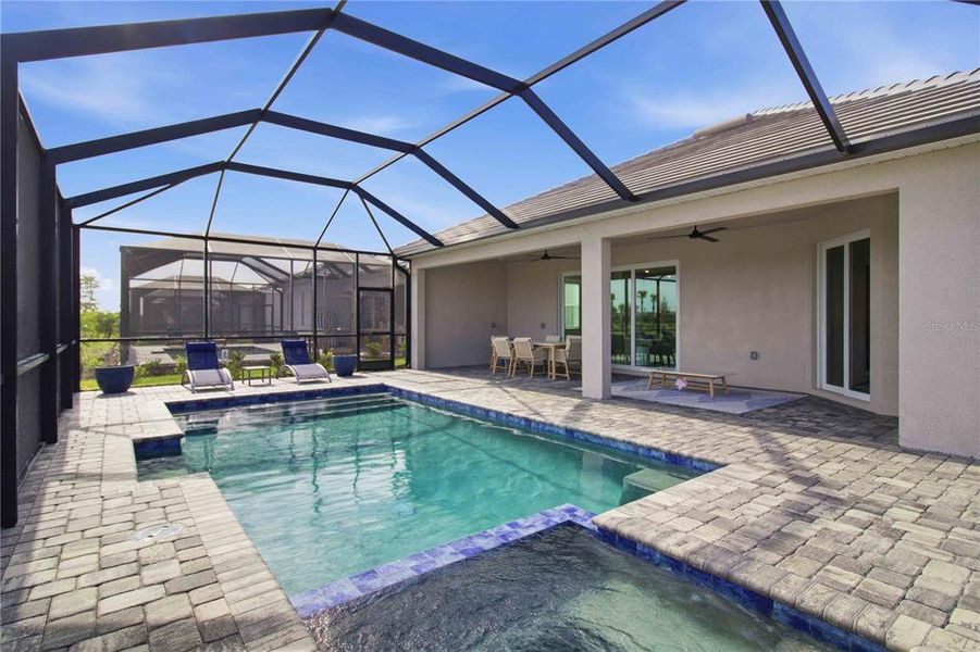 Exterior details and patio area of a home in Calusa Country Club, Lakewood Ranch (Image 27).