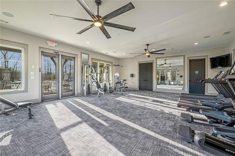 Furnished interior view inside a new home in Twin Lakes, Hoschton (Image 27). Furnished interior view inside a new home in Twin Lakes, Hoschton (Image 27).