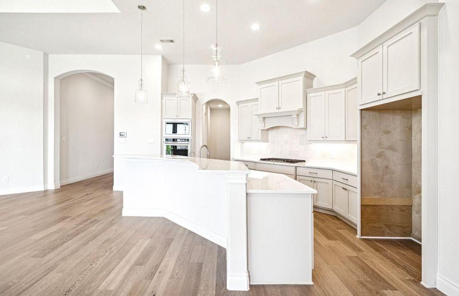 Furnished interior view inside a new home in Bridgeland 60′, Cypress (Image 9).