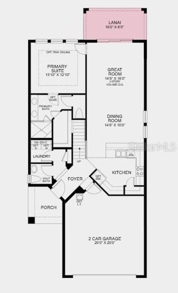 2D floor plan layout of this home in Westview Community Group Page, Poinciana, FL (Image 6).