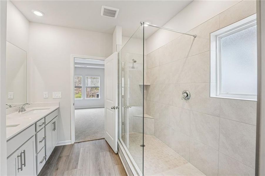 Furnished interior view inside a new home in Westmont Preserve, Powder Springs (Image 9).