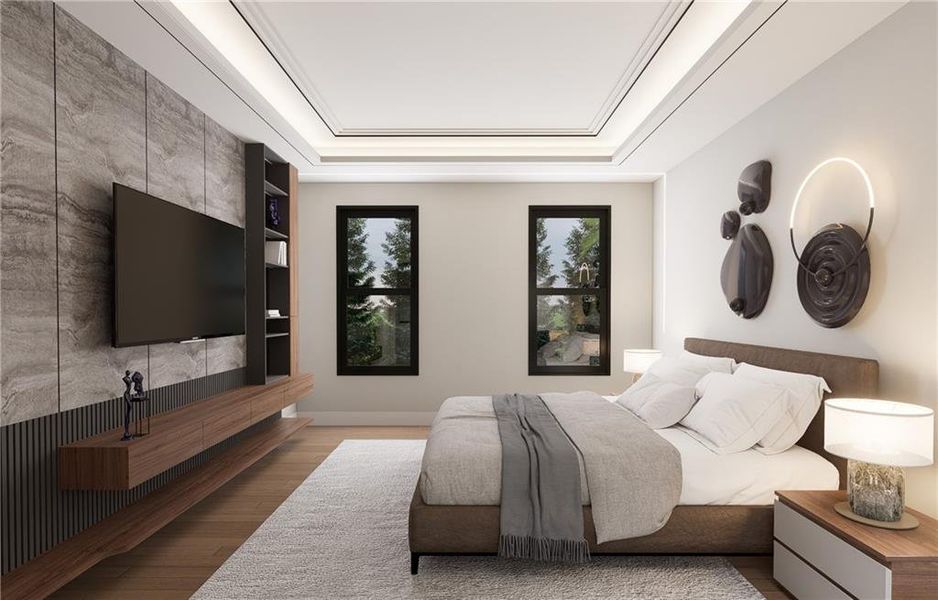 Furnished interior view inside a new home in , Fairburn (Image 17).