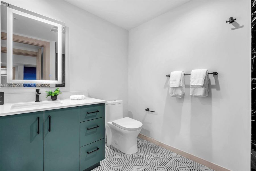 Furnished interior view inside a new home in , Coral Gables (Image 25).