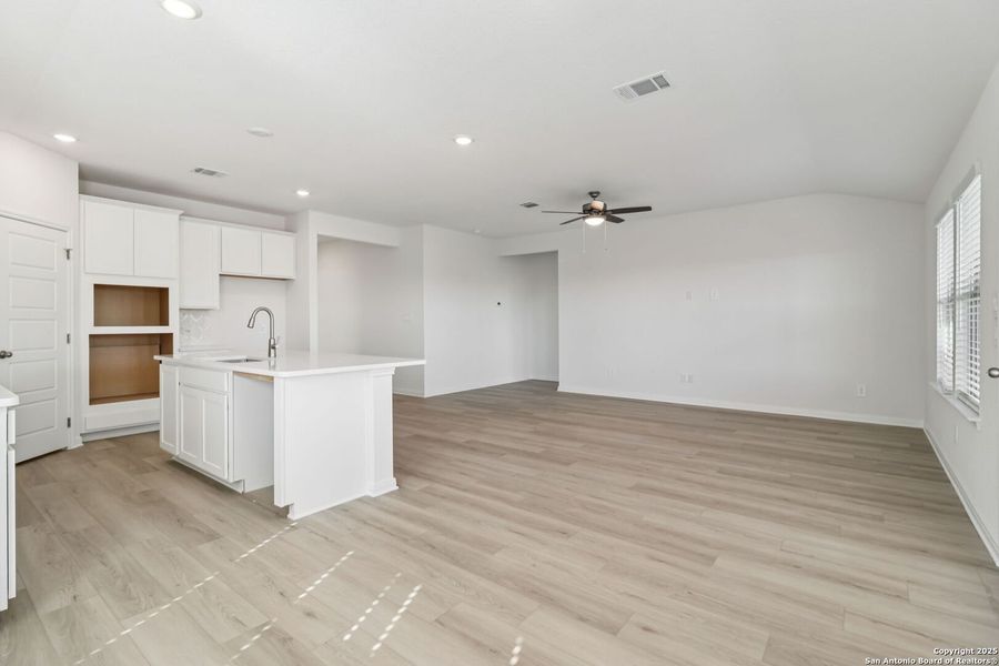 Spacious, unfurnished interior of a new home in Legendary Trails - Classic Series, Cibolo (Image 34). Spacious, unfurnished interior of a new home in Legendary Trails - Classic Series, Cibolo (Image 34).