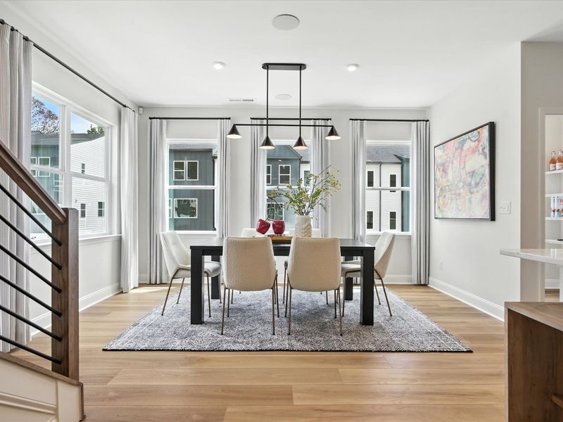 Representative furnished interior of a home built from the Beau by Tri Pointe Homes in Archer Row, Charlotte (Image 8).