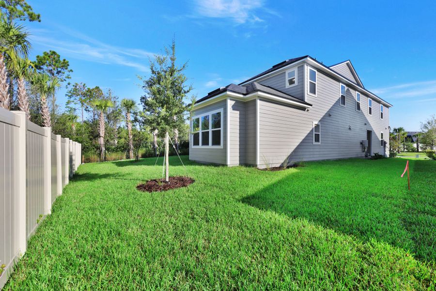Representative exterior details of a home built from the Palmetto by Riverside Homes in Mariposa at EverRange, Jacksonville (Image 32).