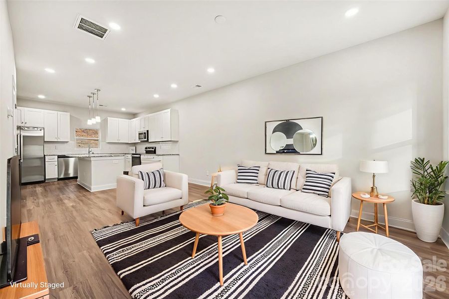 Furnished interior view inside a new home in , Newton (Image 14).