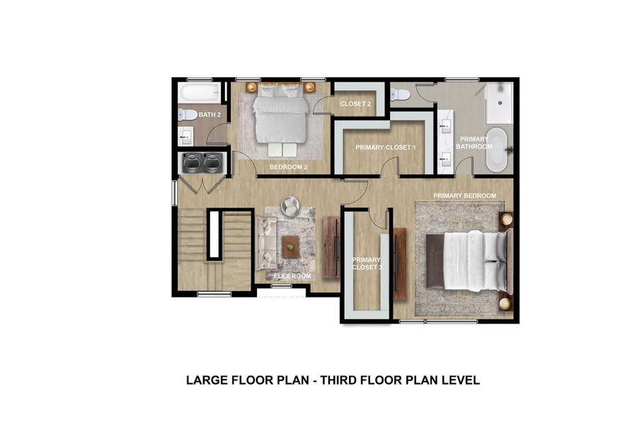 3rd floor floor plan- for marketing purposes only. Buyer to verify dimensions and accuracy.