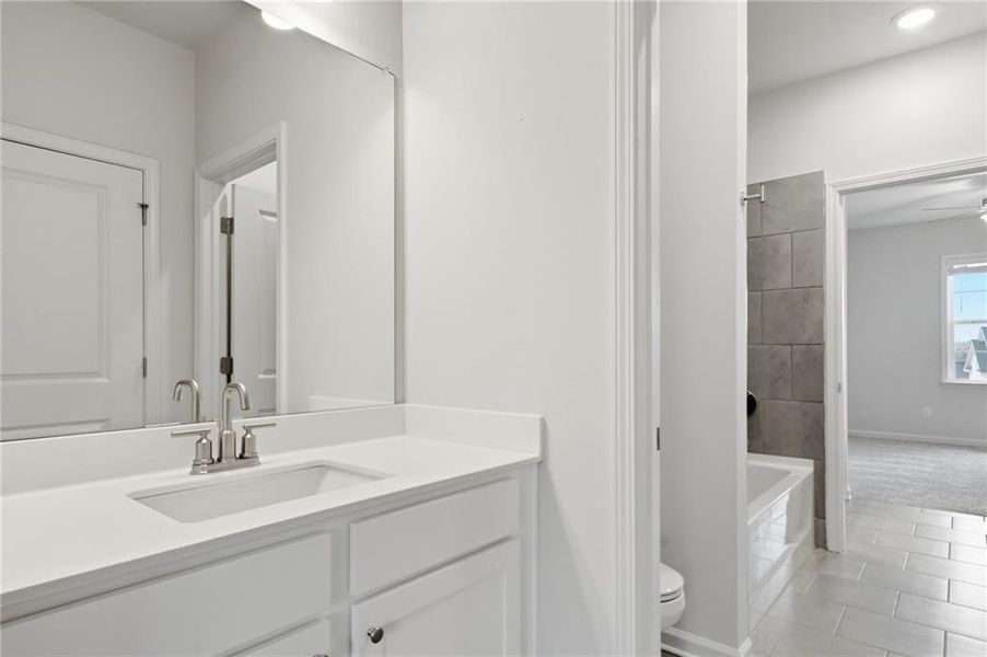 Furnished interior view inside a new home in Carmichael Farms, Canton (Image 13).