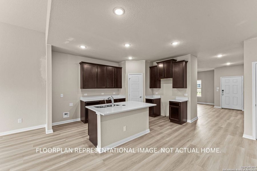 Furnished interior view inside a new home in Meadows at Clear Springs, New Braunfels (Image 6).