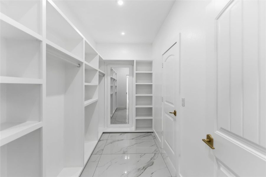 Primary walk in closet