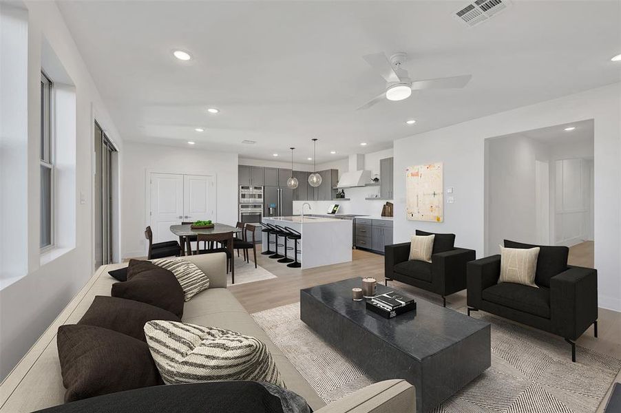 Furnished interior view inside a new home in Heritage Ranch, Sherman (Image 15). Furnished interior view inside a new home in Heritage Ranch, Sherman (Image 15).