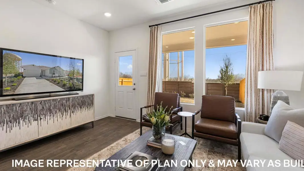 Furnished interior view inside a new home in Wayside, Uhland (Image 4).
