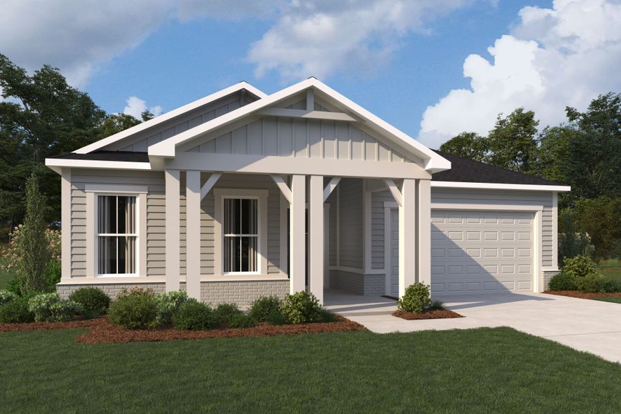 Representative exterior photo of a completed home built from the Dominica by Mattamy Homes in RiverTown, St. Johns, FL (Image 3).