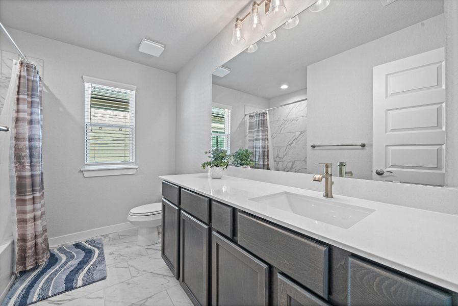 Furnished interior view inside a new home in Morton Creek Ranch, Katy (Image 40).