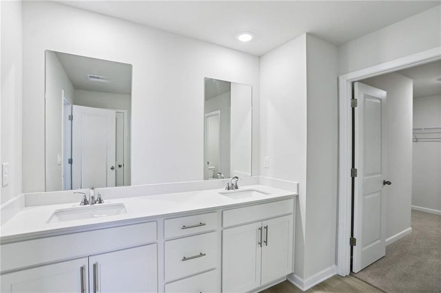 Furnished interior view inside a new home in Westmont Preserve, Powder Springs (Image 7).