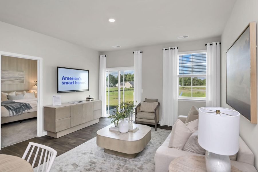 Furnished interior view inside a new home in Mulberry Landing, Orangeburg (Image 7). Furnished interior view inside a new home in Mulberry Landing, Orangeburg (Image 7).