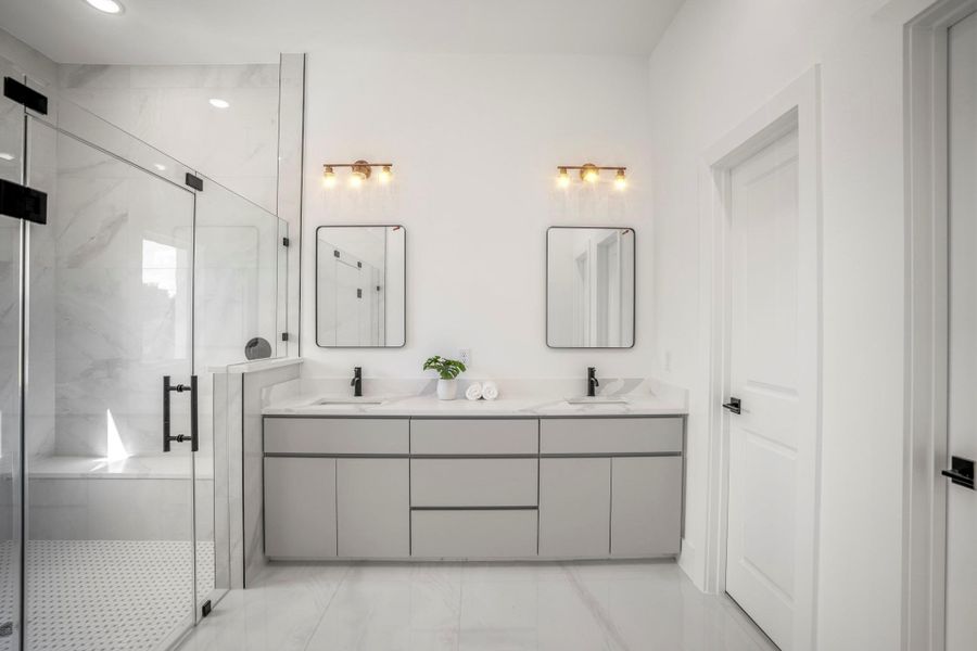Furnished interior view inside a new home in , Houston (Image 17).