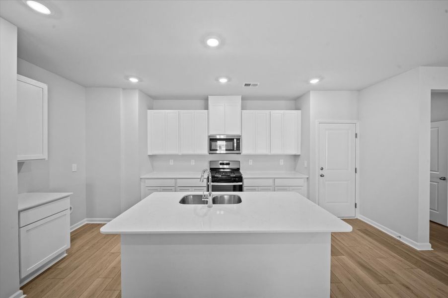 Furnished interior view inside a new home in Village at White Pine, Pendleton (Image 5).