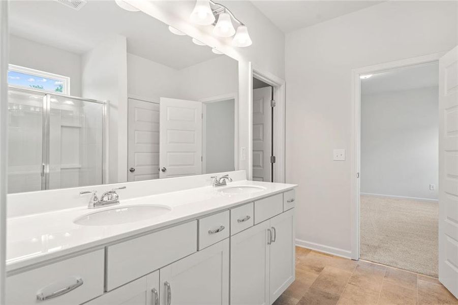 Furnished interior view inside a new home in Sanders Park, Austell (Image 3).