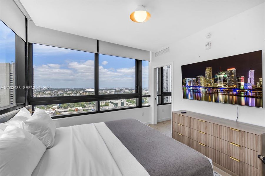 Furnished interior view inside a new home in , Miami (Image 42).