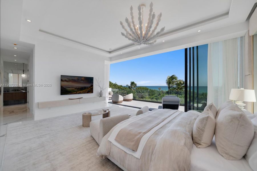 Furnished interior view inside a new home in , Miami Beach (Image 47). Furnished interior view inside a new home in , Miami Beach (Image 47).