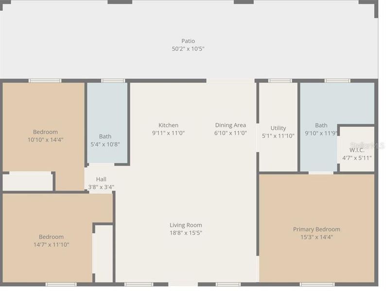 2D floor plan layout of this home in , Okeechobee, FL (Image 2). 2D floor plan layout of this home in , Okeechobee, FL (Image 2).