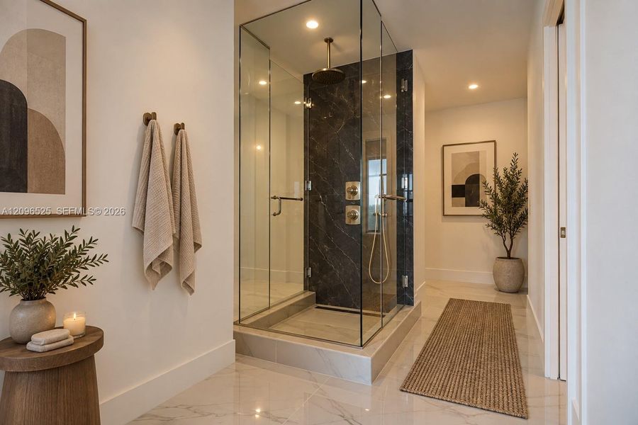 Furnished interior view inside a new home in Aria Reserve, Miami (Image 8).