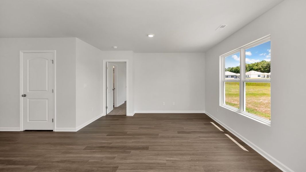 Representative unfurnished interior of a home built from the Freeport by D.R. Horton in Bailey Park, Fayetteville (Image 12). Representative unfurnished interior of a home built from the Freeport by D.R. Horton in Bailey Park, Fayetteville (Image 12).