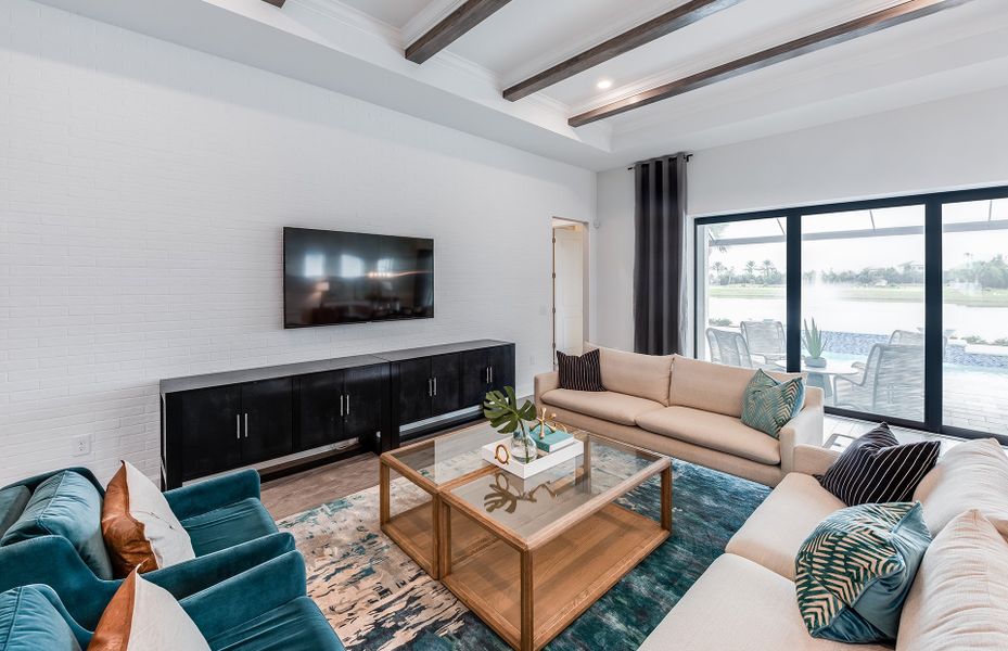 Furnished interior view inside a new home in Del Webb Naples, Immokalee (Image 11).