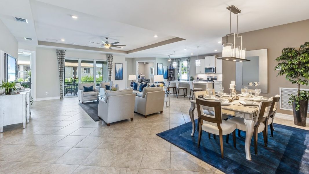Furnished interior view inside a new home in Cape Coral Spot - Tradition, Cape Coral (Image 9).
