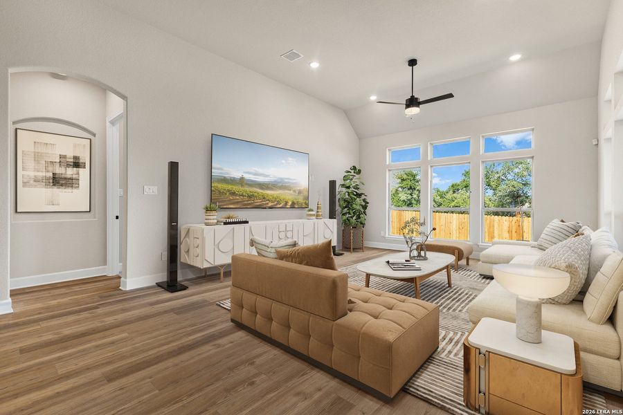Furnished interior view inside a new home in The Enclave at Potranco Oaks, Castroville (Image 10).