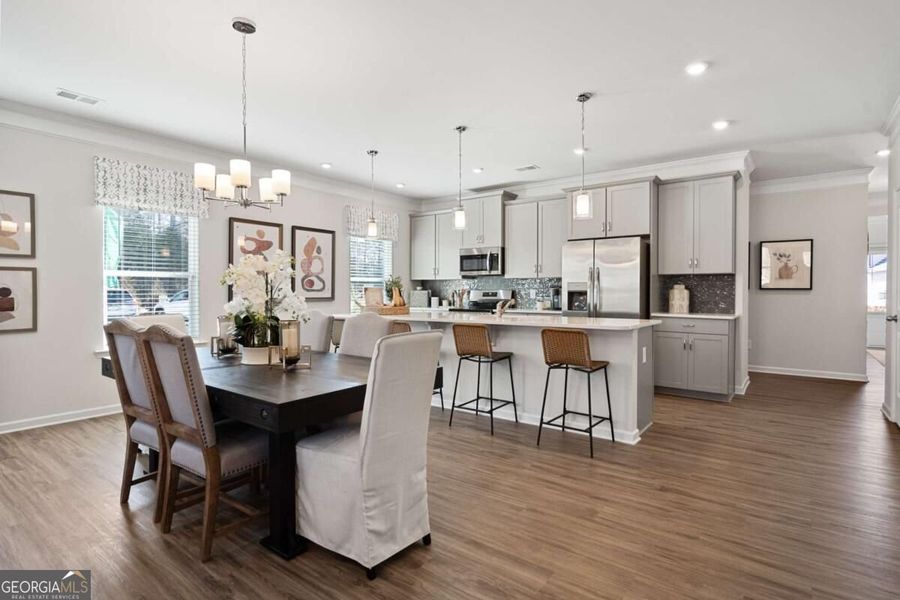 Furnished interior view inside a new home in Cobblestone Crossing Commons, Byron (Image 21).