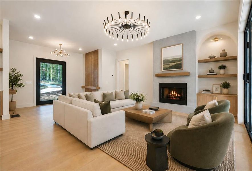 Furnished interior view inside a new home in , Canton (Image 41).