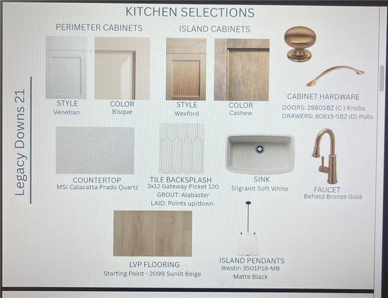 Sample of building materials used in homes in Legacy Downs, Canton (Image 24).