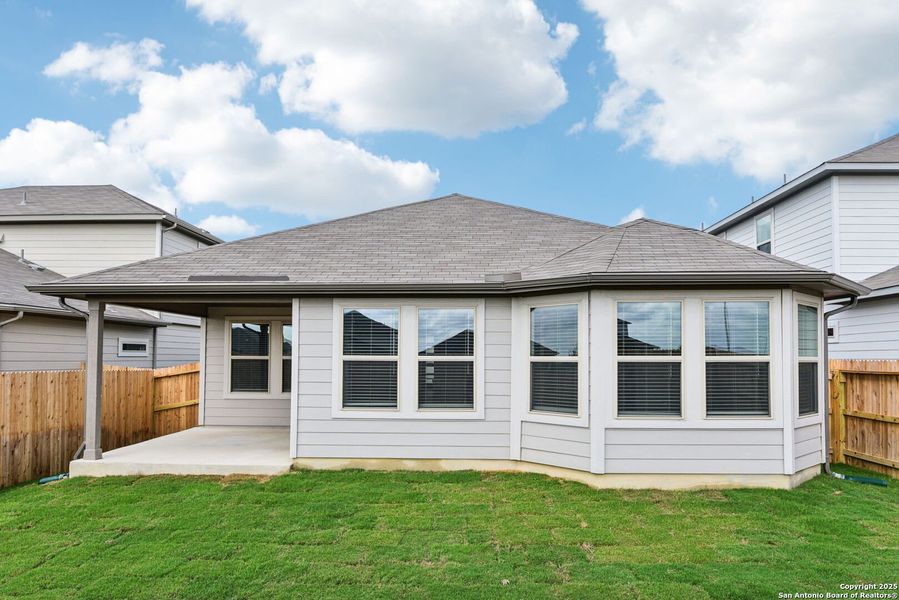 Front exterior of a new home in Legendary Trails - Premier Series, Cibolo, TX, highlighting curb appeal (Image 23). Front exterior of a new home in Legendary Trails - Premier Series, Cibolo, TX, highlighting curb appeal (Image 23).