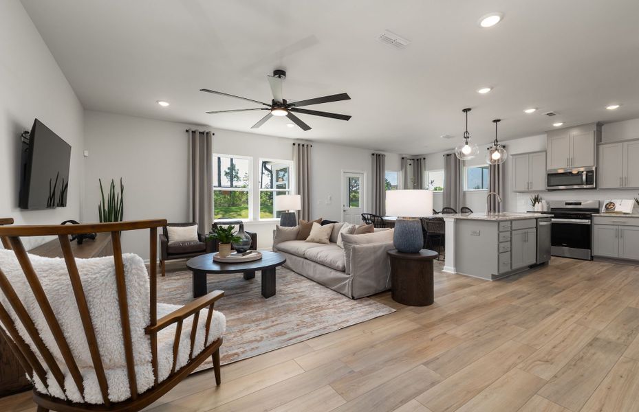 Representative furnished interior of a home built from the Murray by Pulte Homes in Wimberly, Angier (Image 9). Representative furnished interior of a home built from the Murray by Pulte Homes in Wimberly, Angier (Image 9).